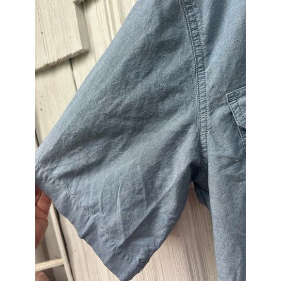 Carhartt Loose Fit Midweight Chambray Short Sleeve Shirt L Tall - Picture 6 of 8